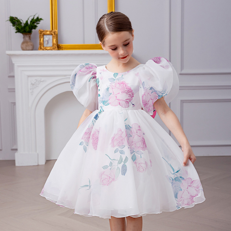 Organza Bow Short Sleeve Midi Dresses - image 7