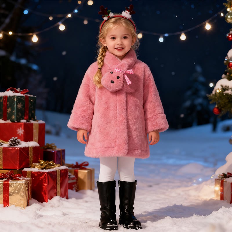 Faux Fur Fur Collar Long Sleeve Regular Outerwears - image 6