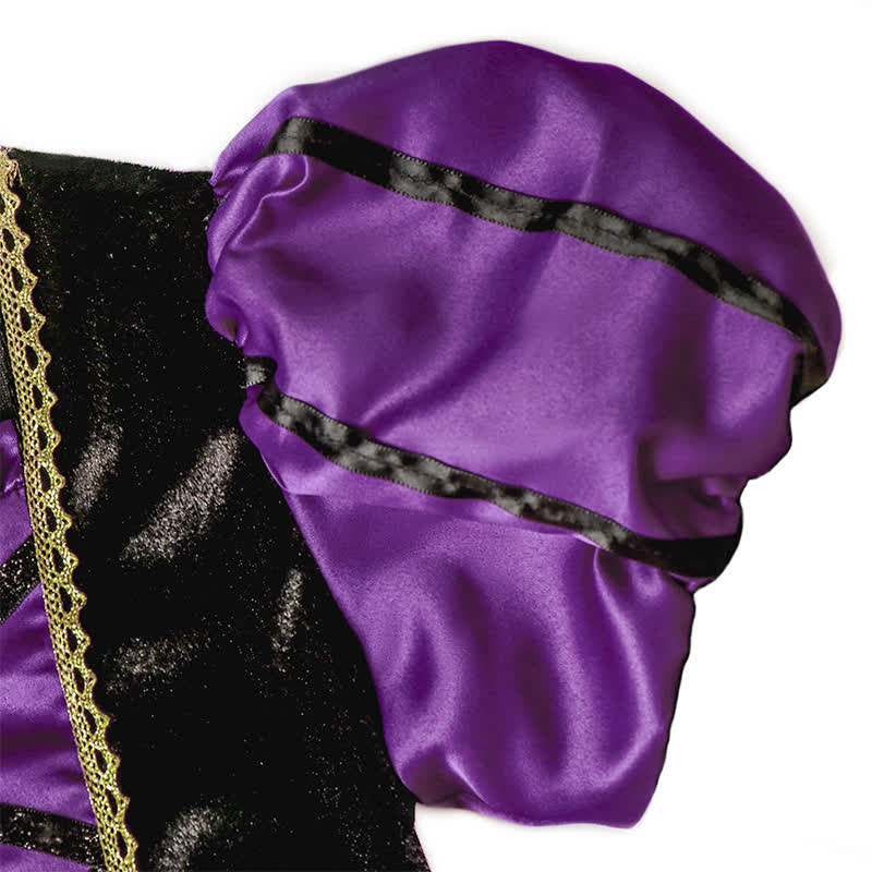 Satin Halloween Painting Maxi Dresses - image 23