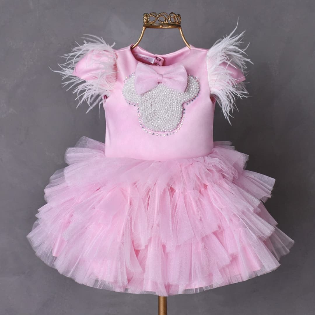 Mesh Backless Feather-trimmed Sleeveless Midi Dresses - image 5