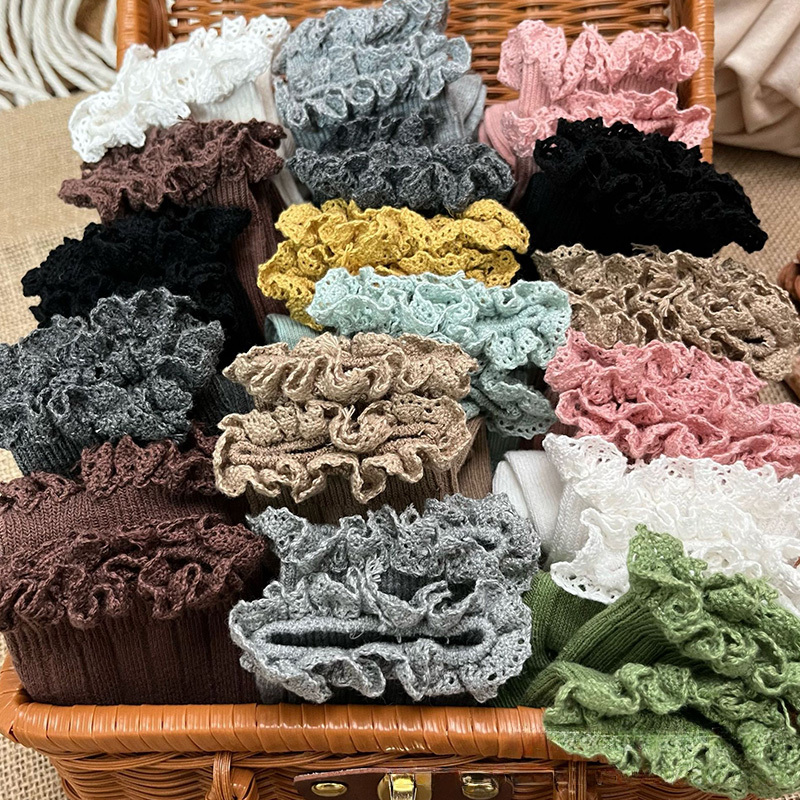 Solid Braided Design Socks - image 3