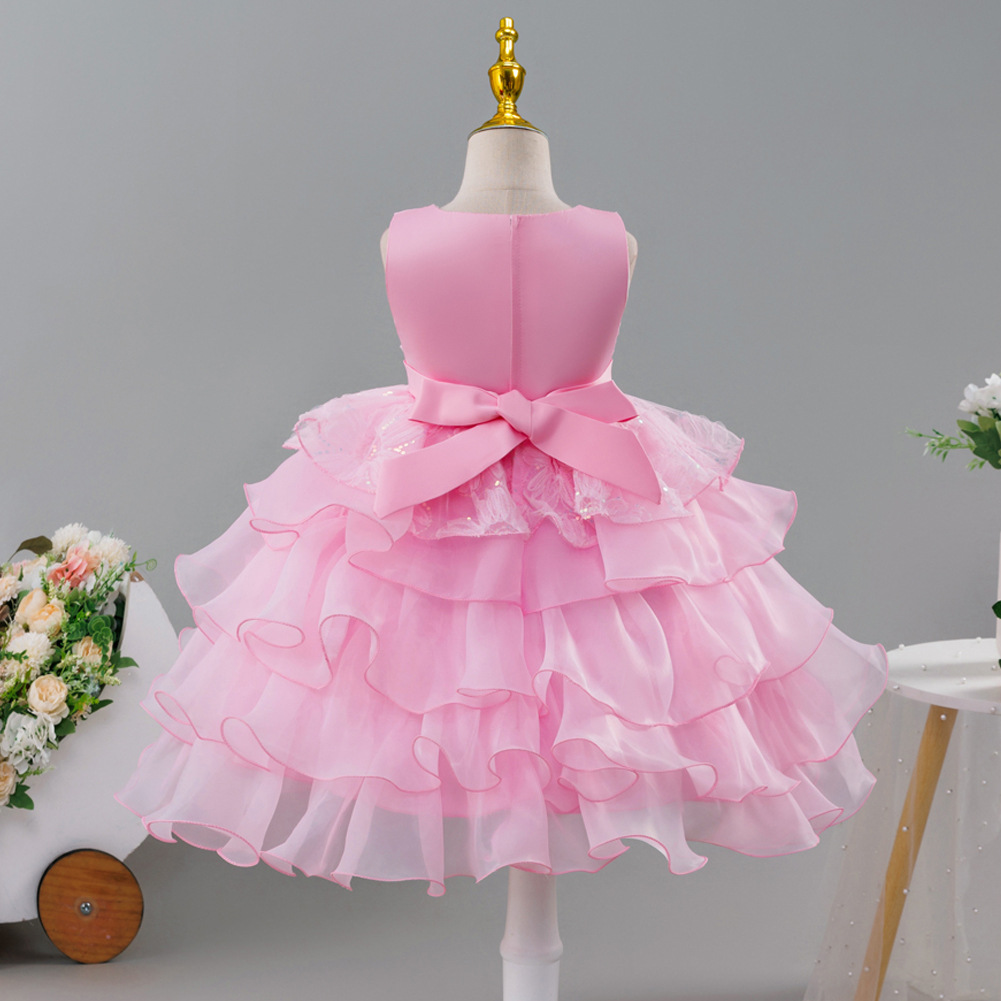 Organza Split Joint Bow Sleeveless Midi Dresses - image 3