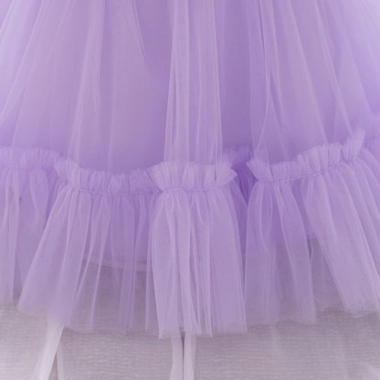 Mesh Bow Sleeveless Short Dresses - image 44