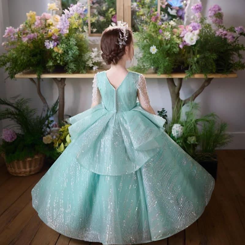 Mesh Sequins Folds Sleeveless Maxi Dresses - image 6