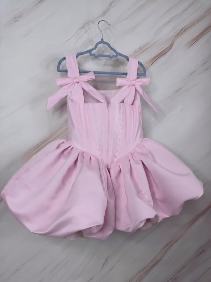Satin Bow Sleeveless Midi Dresses - image 6