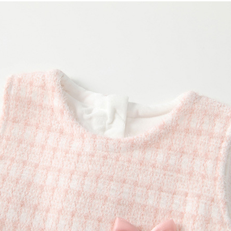 Woolen Fleece Embellished Sleeveless Regular Dresses&two-piece Set - image 14