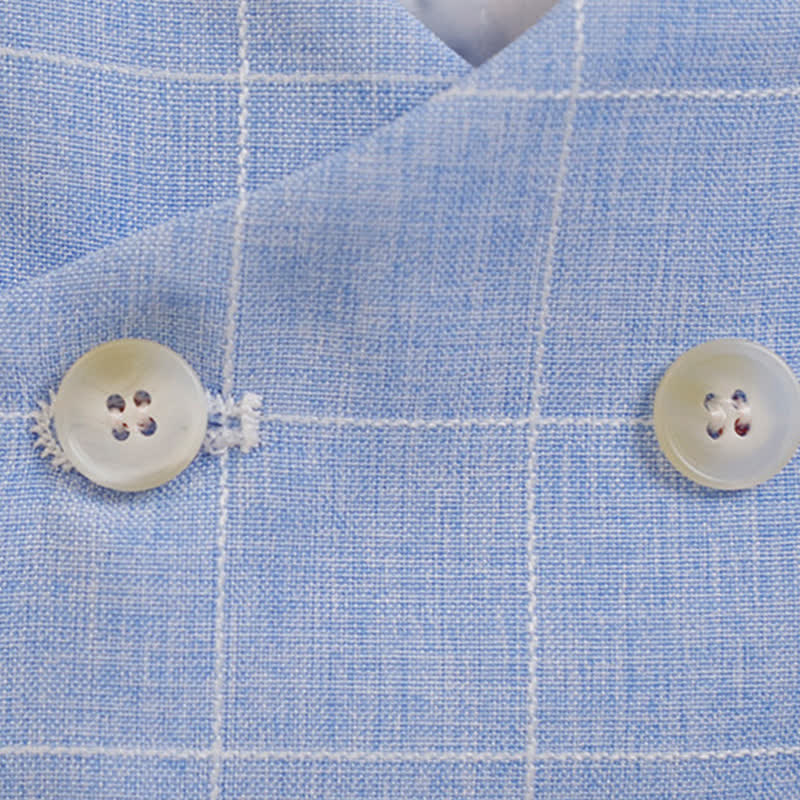 [Archive Sale] Chemical Fiber Blend Button Long Sleeve Regular 5-piece Formal Suit - image 3