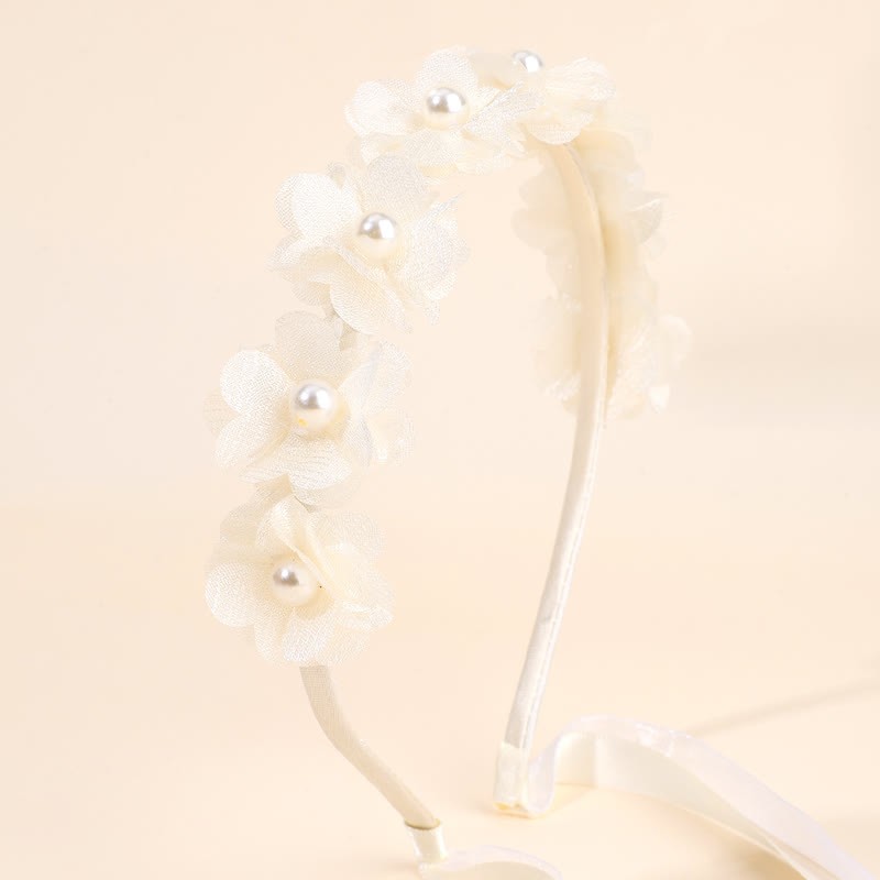 Solid Rosette Hairband - Beige - 0-16Y - image 5