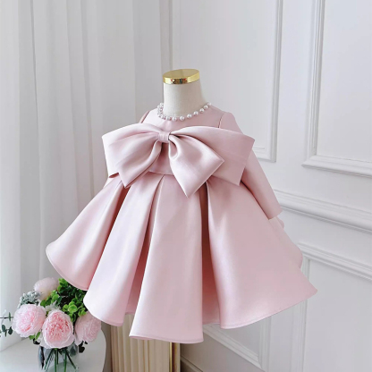 Satin Bow Sleeveless Regular Dresses - image 8