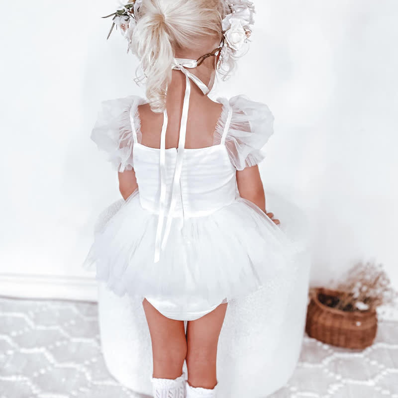 Mesh Bow Folds Short Sleeve Crop Bodysuit - image 20