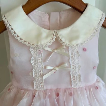 Organza Bow Short Sleeve Midi Dresses - image 8