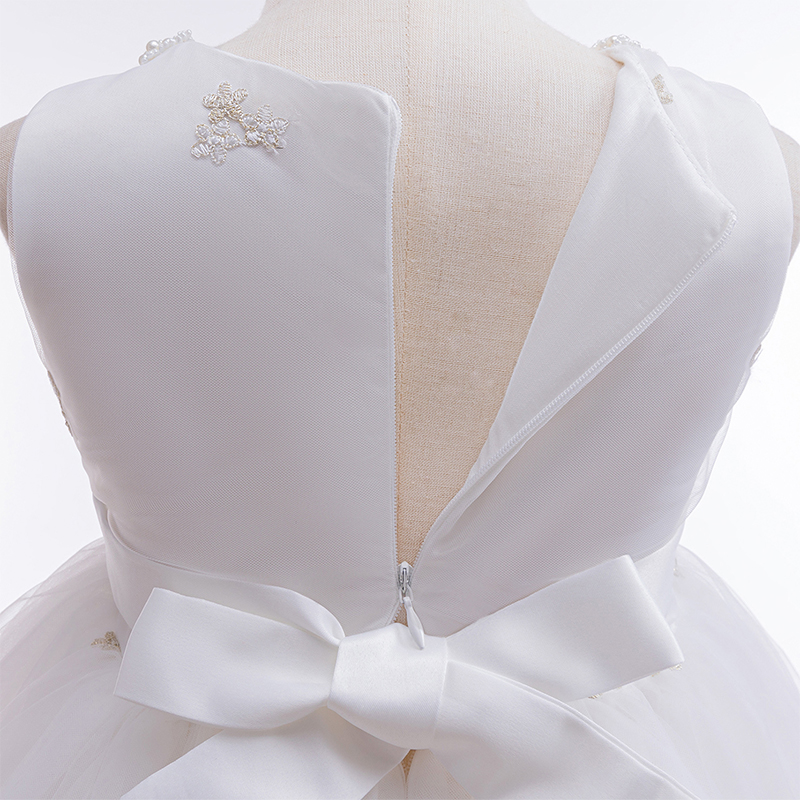 [Archive Sale] Mesh Bow Imitation Pearls Sleeveless Midi Dresses - image 12