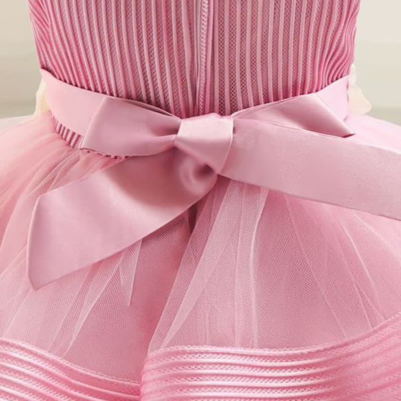 Mesh Rosette Sleeveless Midi Dresses - image 14