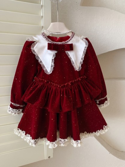 Velvet Bow Sleeveless Short Dresses - image 6