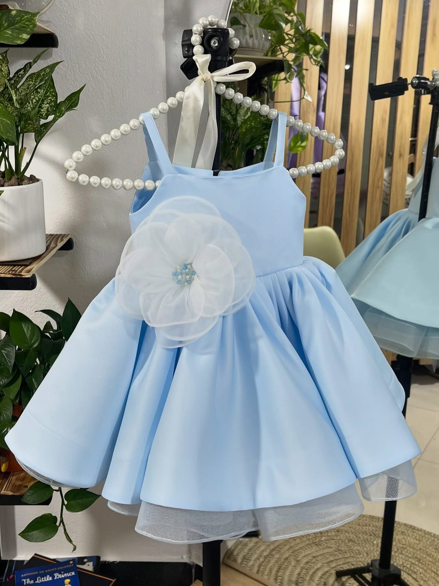 Satin Rosette Sleeveless Midi Dresses - image 6