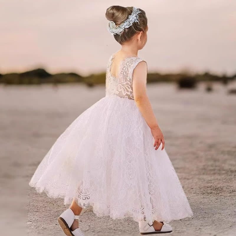 Lace Paisley Edge Sleeveless Maxi Dresses - image 8