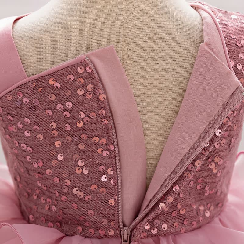 Sequins & Organza Bow Sleeveless Maxi Dresses - image 8