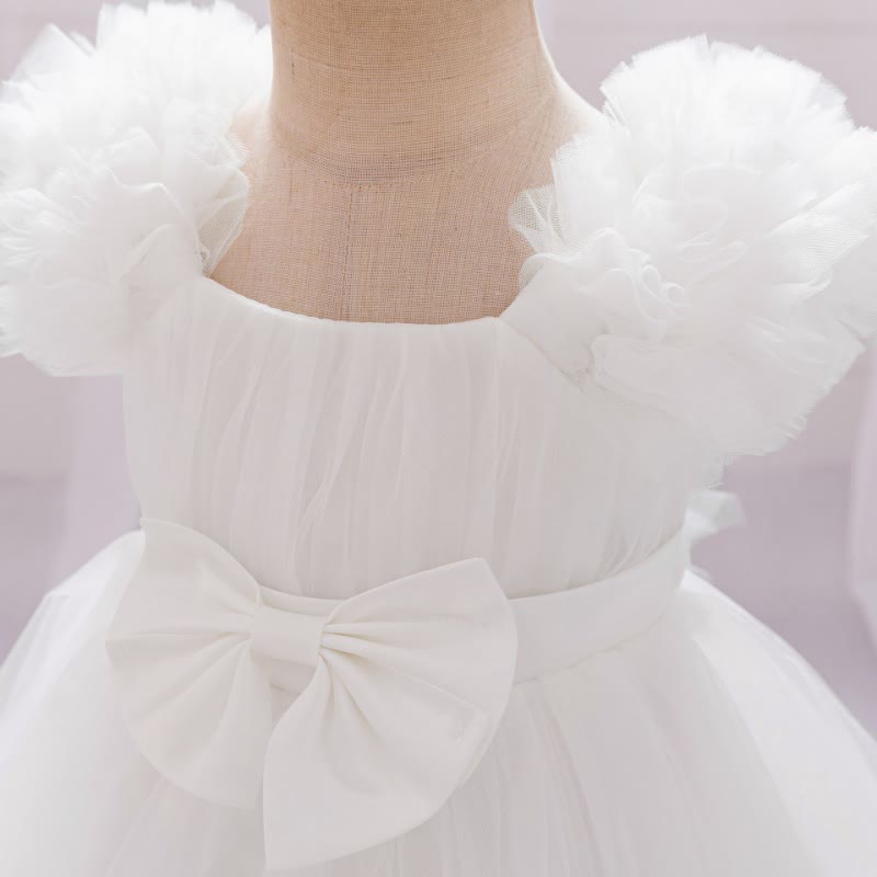 Mesh Bow Sleeveless Short Dresses - image 6