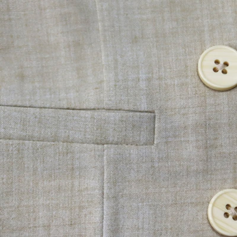 Chemical Fiber Blendlong Sleeveloose5-piece Formal Suit - image 7