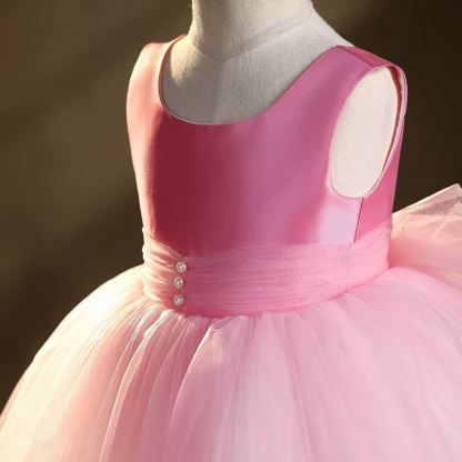 Mesh Bow Sleeveless Midi Dresses - image 4