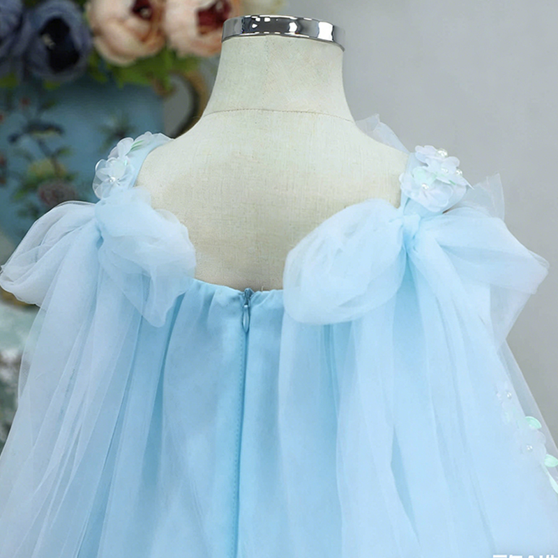 Satin & Organza Imitation Pearls Gathered Sleeveless Short Dresses - image 12