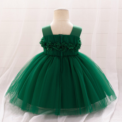 Mesh Rosette Sleeveless Midi Dresses - image 24