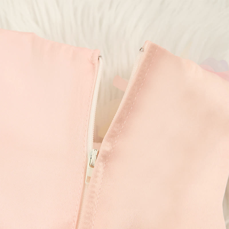 Mesh Sleeveless Mid-long Dresses - image 7