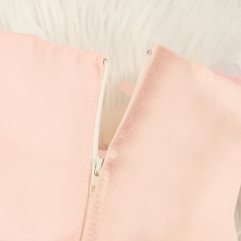 Mesh Sleeveless Mid-long Dresses - image 7