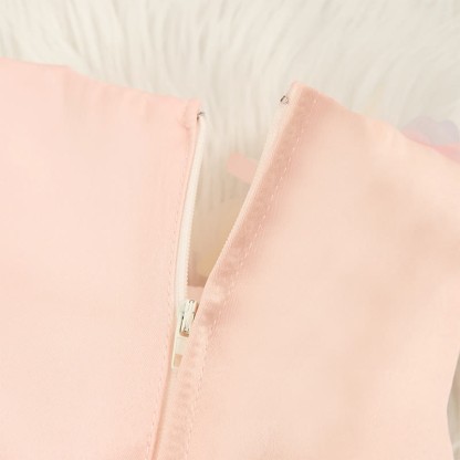 Mesh Sleeveless Mid-long Dresses - image 7