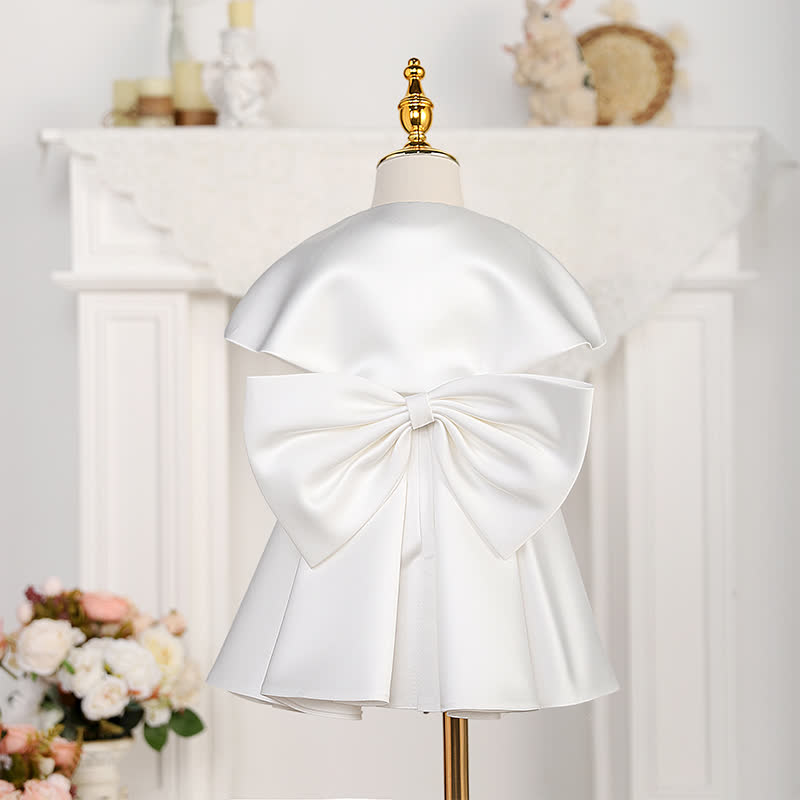 Satin Bow Sleeveless Midi Dresses - image 3