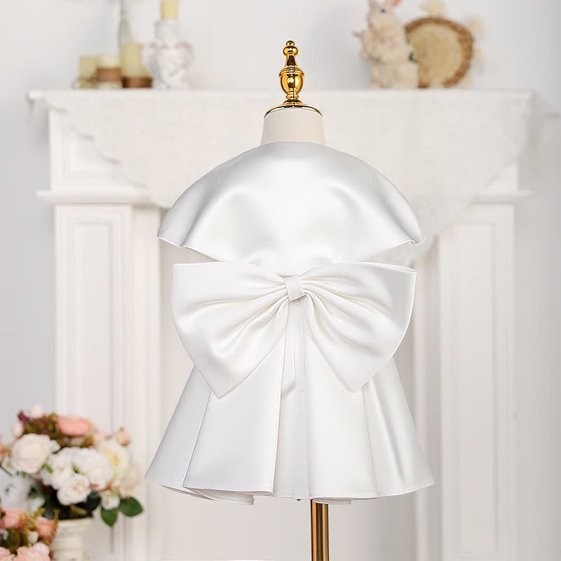 Satin Bow Sleeveless Midi Dresses - image 3