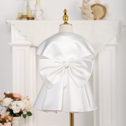 Satin Bow Sleeveless Midi Dresses - image 3