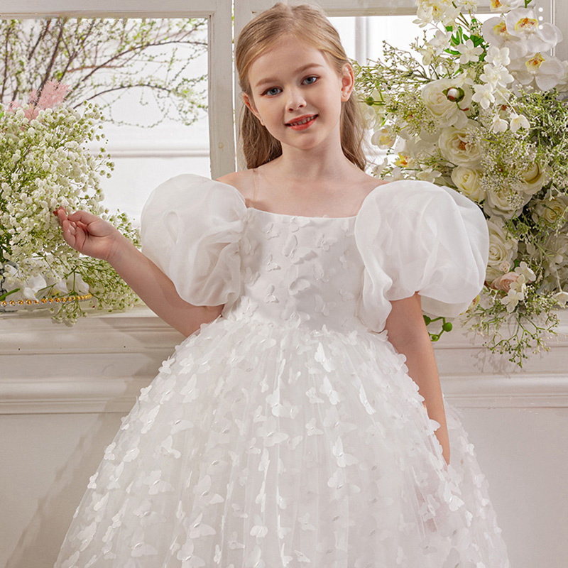 Mesh Butterfly Short Sleeve Midi Dresses - image 4