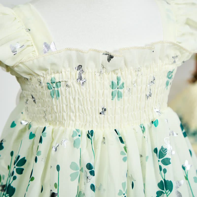 Chiffon Butterfly Sleeveless Midi Dresses With Hat - image 6