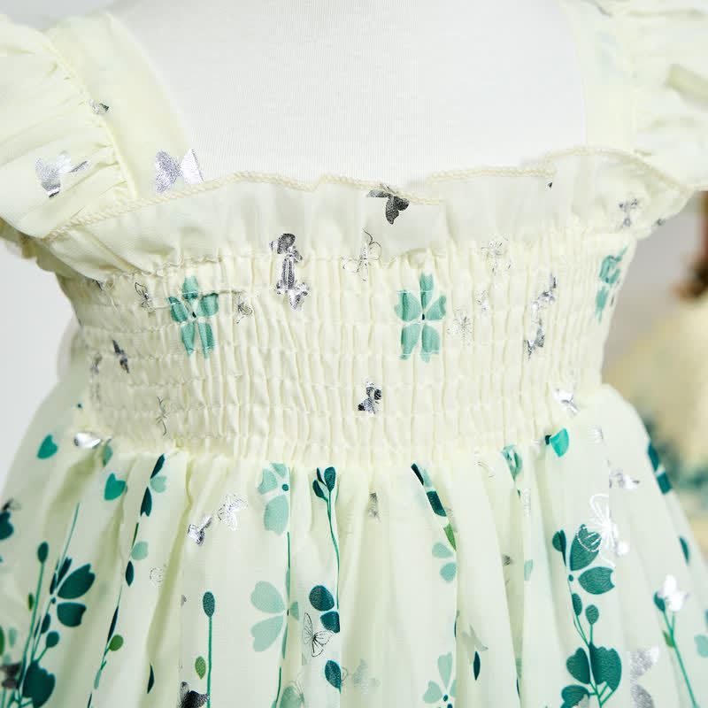 Chiffon Butterfly Sleeveless Midi Dresses With Hat - image 6