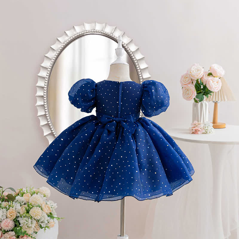 Organza  Short Sleeve Mid-long Dresses - image 3