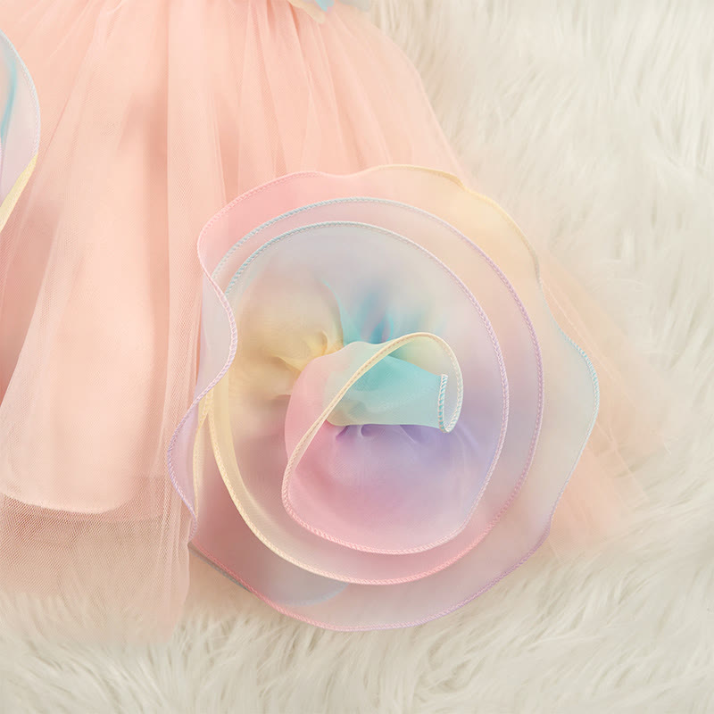 Mesh Sleeveless Mid-long Dresses - image 9