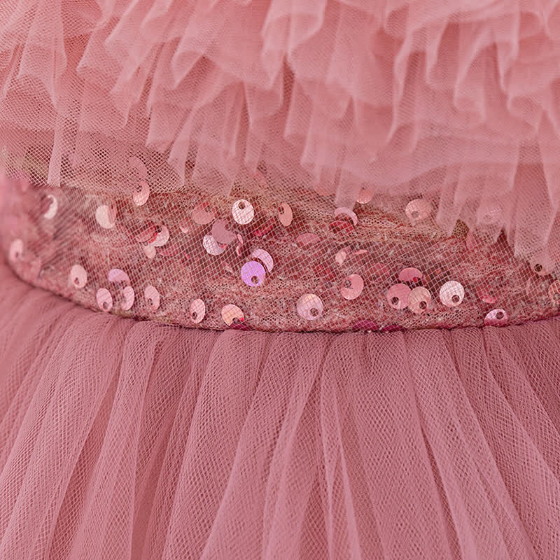 Mesh Bow Sleeveless Midi Dresses - image 4