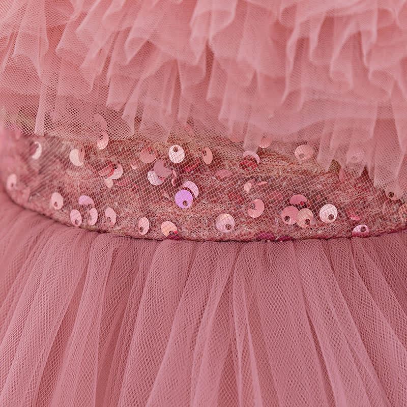 Mesh Bow Sleeveless Midi Dresses - image 4