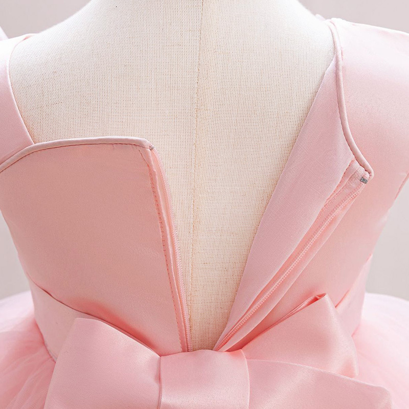 Mesh Bow Folds Sleeveless Mid-long Dresses - image 9
