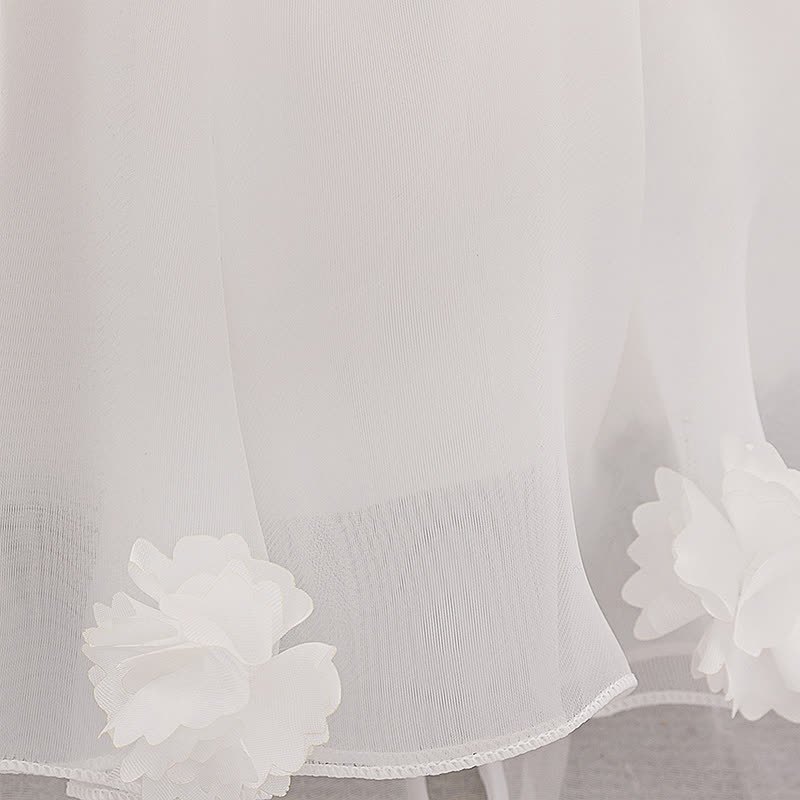 Organza Bow Rosette Maxi Dresses - image 26