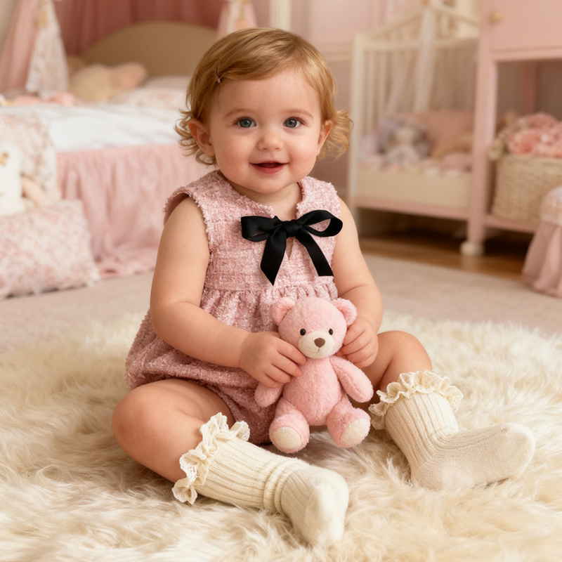 [Archive Sale] Tweed Bow Sleeveless Regular Bodysuit - image 8