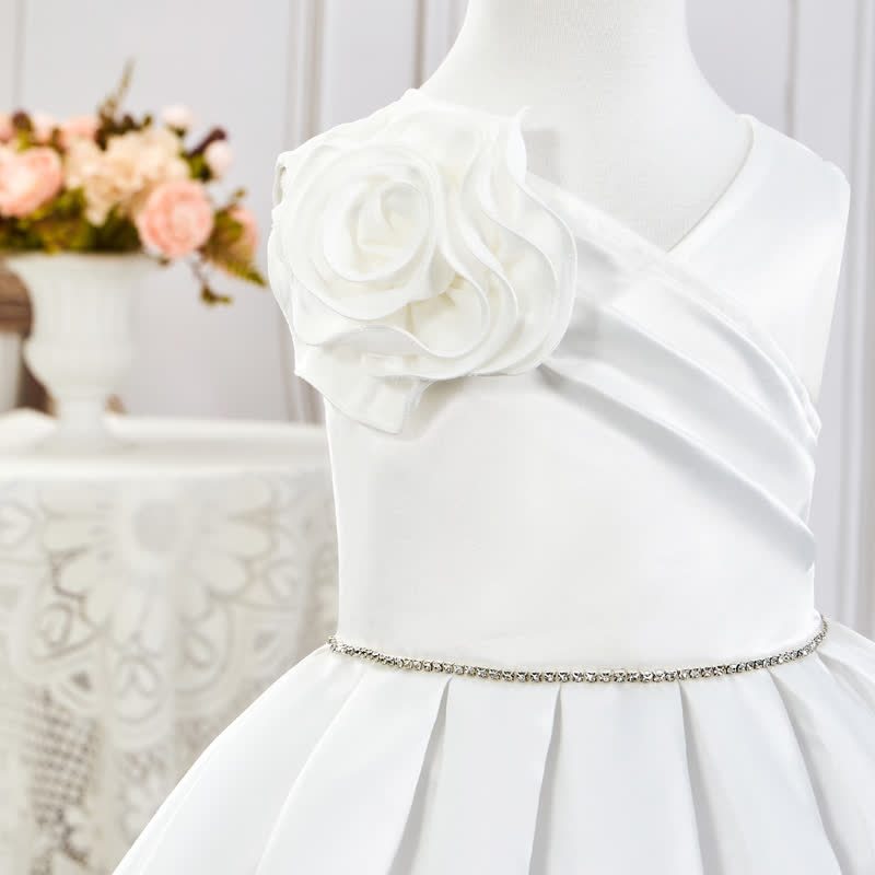 Satin Rosette Sleeveless Maxi Dresses - image 5