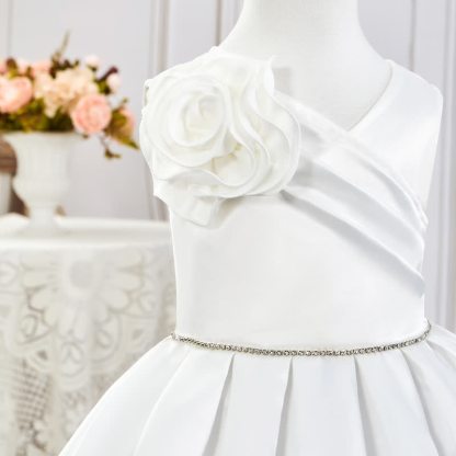 Satin Rosette Sleeveless Maxi Dresses - image 5