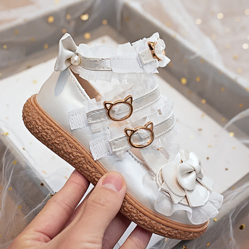 Solid Bow Pearl Open Toe Sandals - image 14
