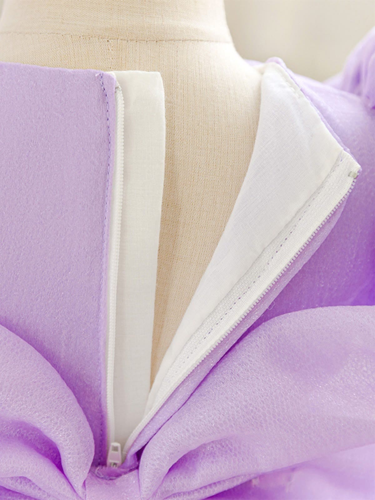 Organza Cotton-Blend Bow Ruched Short Sleeve Regular Dresses - image 15