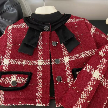 Tweed Buckle Long Sleeve Regular Two-piece Set - image 12