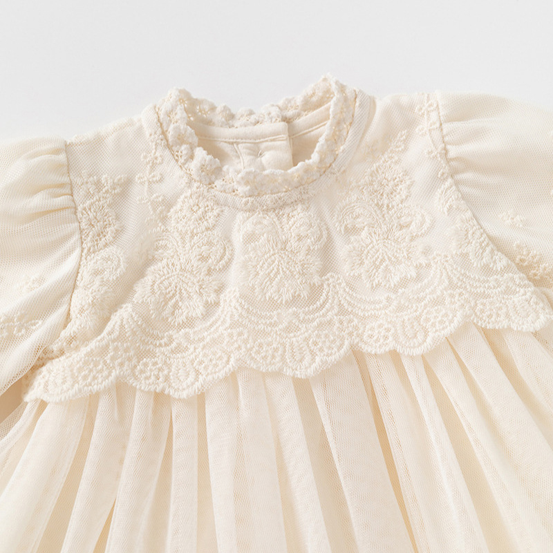 [Archive Sale] Mesh Split Joint Long Sleeve Midi Dresses - image 3