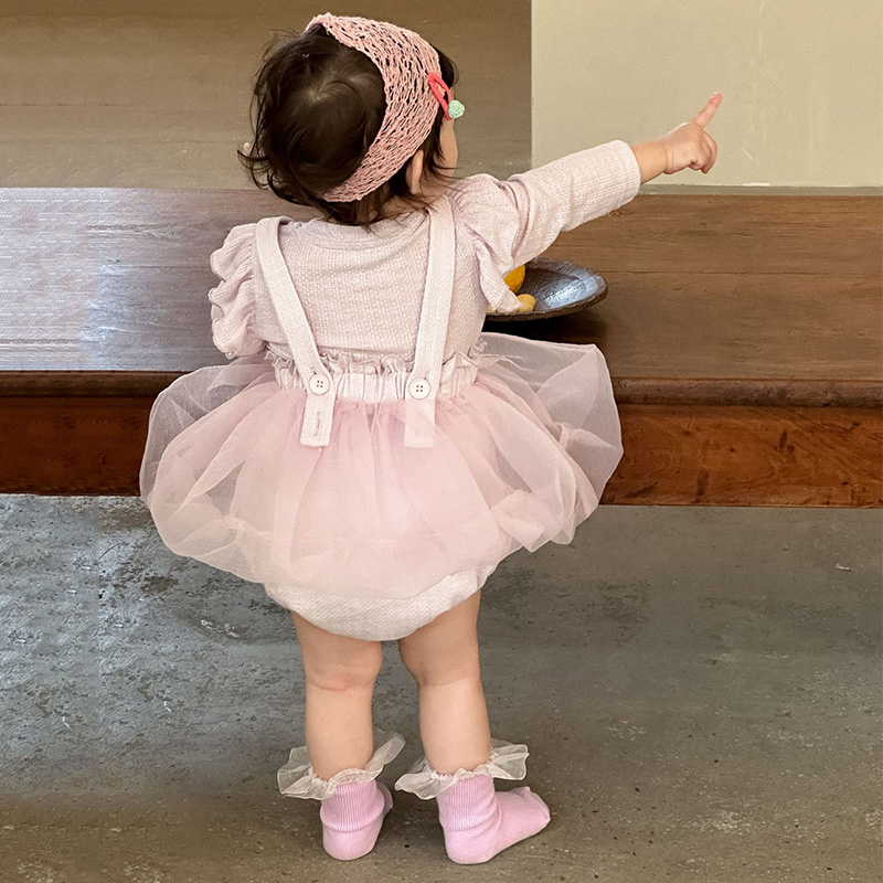 [Archive Sale] Mesh Split Joint Long Sleeve Midi Two-piece Set - image 4