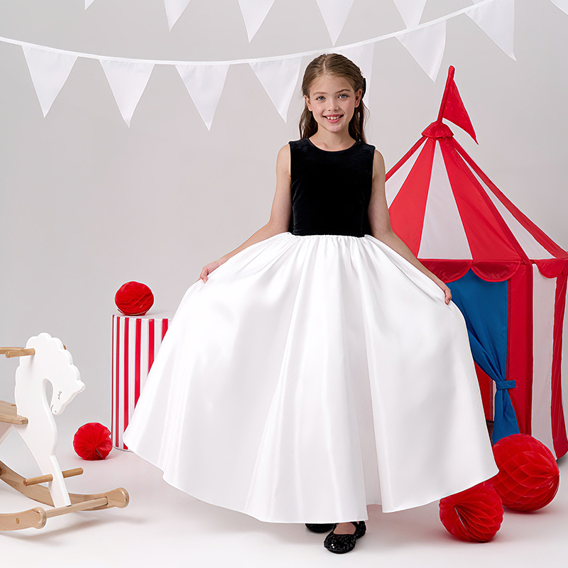 Satin Bow Sleeveless Maxi Dresses - image 5